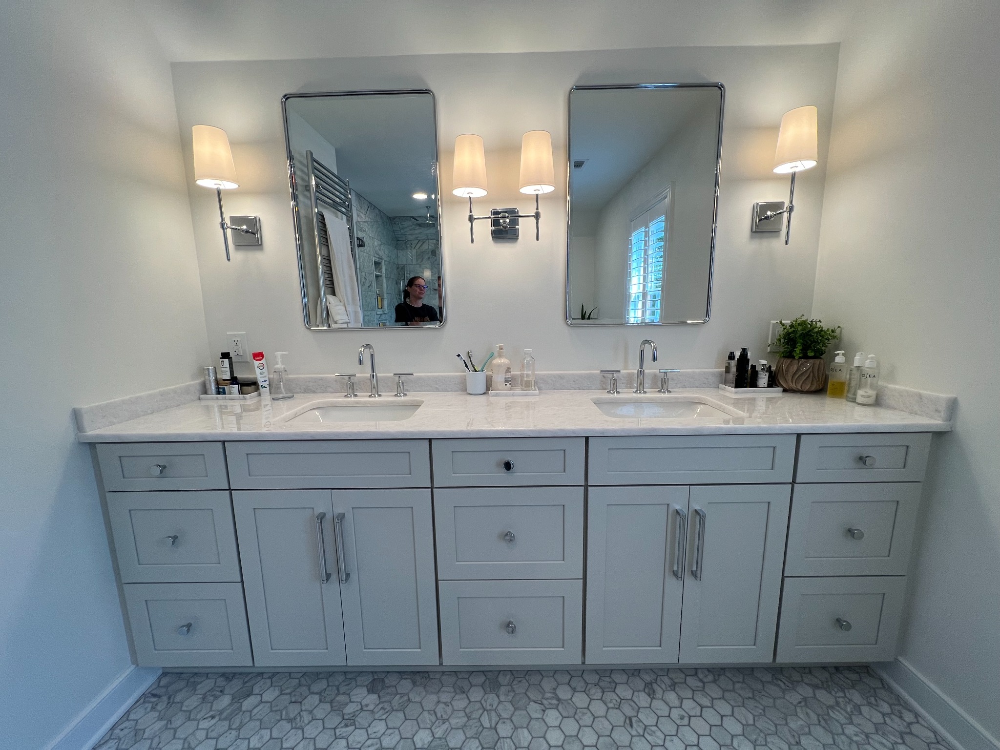 Bathroom vanity installation