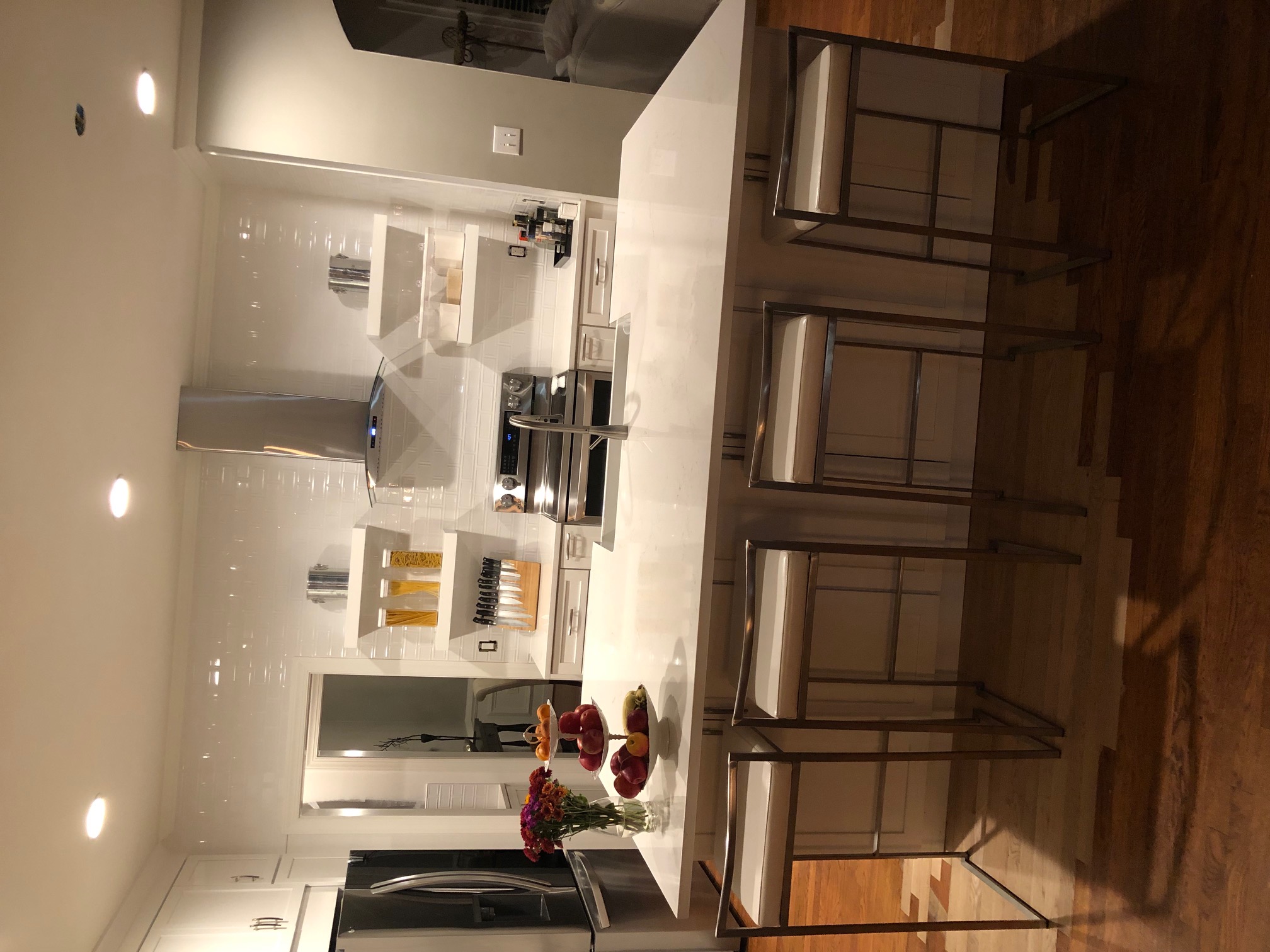 Kitchen island installation